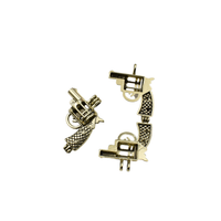 2PCS Pistol Cage Pendants,4 Colors Available-TS083