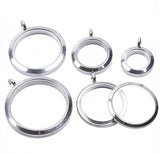 1PCS Stainless Steel Screw Glass Locket Pendant Frame Multi-size Available-TS302