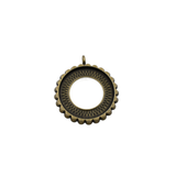 5pcs 25mm Round Cameo Cabochon Base Setting Pendants,1inch (25mm) Bronze Blank Findings Trays 2 Colors Available-b2005