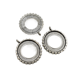 5pcs 25mm Round Cameo Cabochon Base Setting Pendants,1inch (25mm) Bronze Blank Findings Trays 2 Colors Available-b2005
