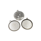 5pcs 25mm Round Cabochon Setting,1inch Trays,1inch Blank Borads,1inch (25mm) Round Blank Trays,2 Colors Available-b2021