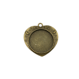 5pcs 25mm Round Bronze Bezel Pendant Trays,1 Inch Circle DIY Photo Keepsakes 2 Colors Available-b2221