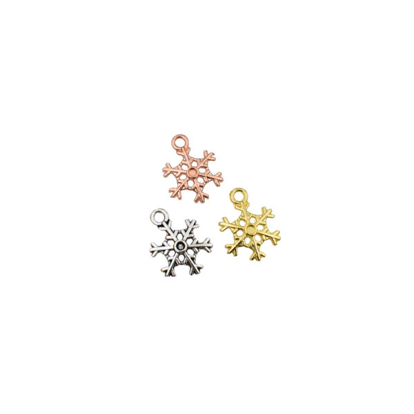 30PCS Snowflake Charms,3 Colors Available-RS1067