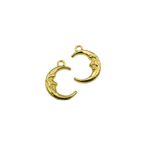 15PCS Moon Face Charms,3 Colors Available-RS306