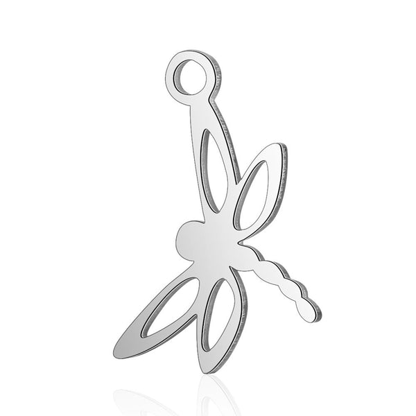 4PCS Dragonfly Charms,Double Sided Stainless Steel-SS1017