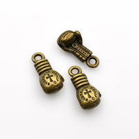 10PCS Boxing Gloves Charms,2 Colors Available 3D-RS461