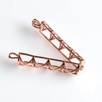 1PCS Cylindrical Cage Pendant,Rose Gold Color-TS251