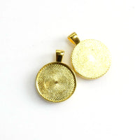 10PCS 20mm Round Cabochon Base Settings 4 Colors Available-B2233