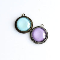 10PCS 16mm Round Cabochon Base Settings,2 Colors Available-B2038