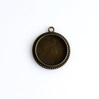 10PCS 16mm Round Cabochon Base Settings,2 Colors Available-B2038