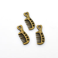 20PCS Comb Charms,Antique Bronze Tone-RS995