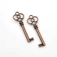 6PCS Key Charms,3 Colors Available-RS1055