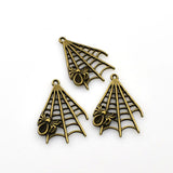 10PCS Spider Web Charms,2 Colors Availble-RS1387