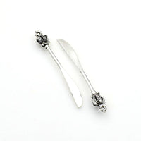 10PCS Crown Sword Charms,Antique Silver Tone-RS233