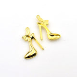 15PCS High Heels Charms,3 Colors Available-RS192