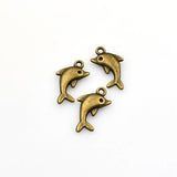 20PCS Dolphin Charms,2 Colors Available Double Sided-RS128