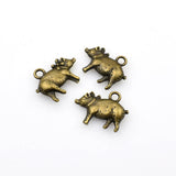 12PCS Detailed Pig Charms,2 Colors Available-RS979