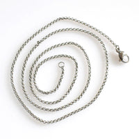 2 Finished Stainless Steel Chains 2 Sizes Available-CS057