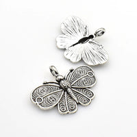 8PCS Big Butterfly Charms,2 Colors Available-RS1070