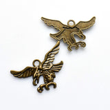 8PCS Eagle Charms,Antique Bronze Tone-RS543