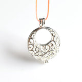 2PCS Moon Cage Pendants,Bright Silver-TS003