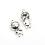 10PCS Alien Charms,3 Colors Available 3D-RS1269