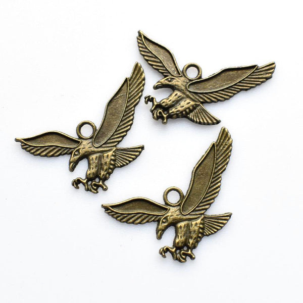 10PCS Eagle Charms,Antique Bronze Tone-RS1125