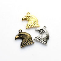 20PCS Detailed Eagle Head Charms,3 Colors Available-RS442