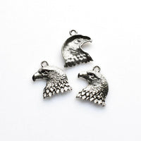 20PCS Detailed Eagle Head Charms,3 Colors Available-RS442