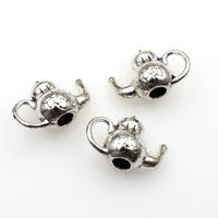 20PCS Teapot Charms,Antique Silver Tone 3D-RS570