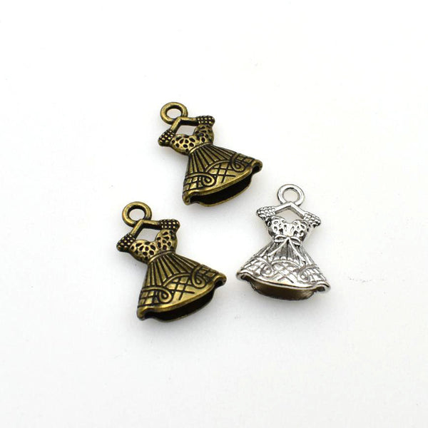 15PCS Skirt Charms,2 Colors Available,3D-RS1195