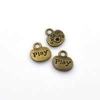 20PCS  Play Charms,Antique Bronze Tone-RS1005