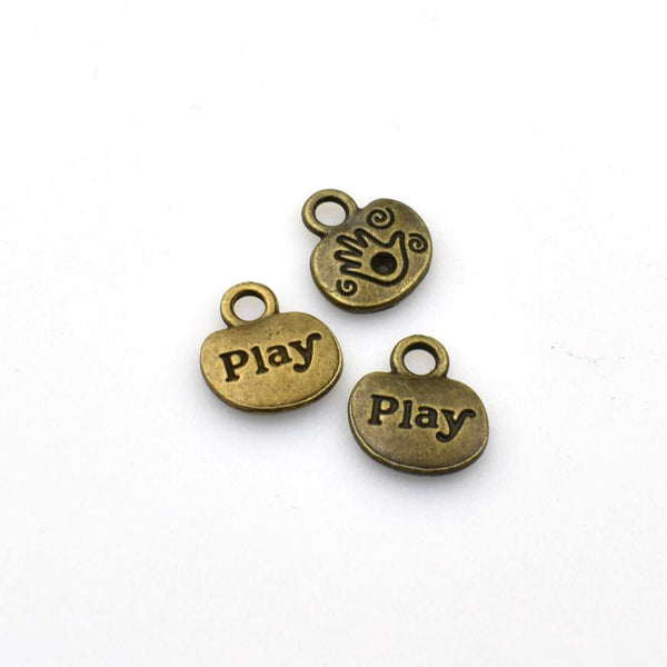 20PCS  Play Charms,Antique Bronze Tone-RS1005