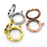 1PCS Round Floating locket Pendant,3 Colors Availabe-TS006S