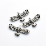 10PCS Winged Eagles,Antique Silver Tone(No Holes)-RS537