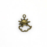 20PCS Cute Sun Charms,Cloud Pendants,2 Colors Available-RS171