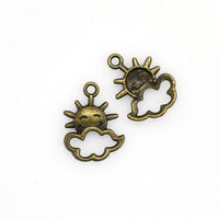 20PCS Cute Sun Charms,Cloud Pendants,2 Colors Available-RS171