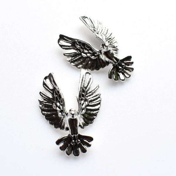 4PCS Eagle Charms,Antique Silver Tone 3D-RS667