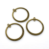 10PCS Circle Connector Charms,2 Colors Available-RS1119