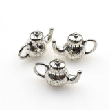 20PCS Teapot Charms,Antique Silver Tone 3D-RS570