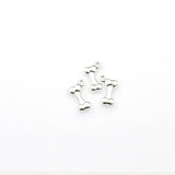 40PCS Dog Bone Charms,Antique Silver Tone-RS678