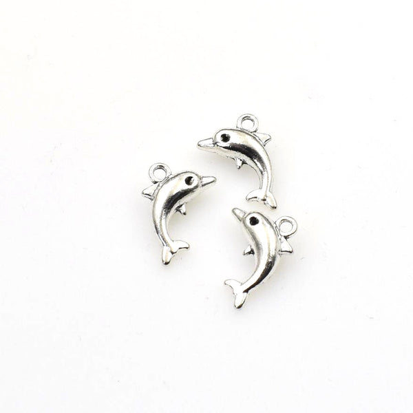 20PCS Dolphin Charms,Antique Silver Tone-RS1115