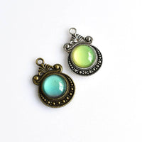 10PCS 12mm Round Cabochon Base Settings,2 Colors Available-B2115