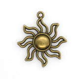 8PCS Big Sun Charms,2 Colors Available-RS499