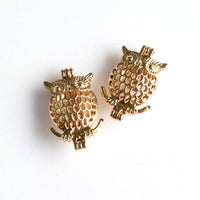 2PCS Owl Cage Pendants,3 Colors Available-TS094