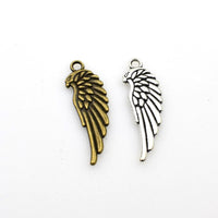 15PCS Detailed Wing Charms,2 Colors Available Double Sided-RS1008