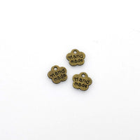 50PCS Little Plum Flower Charms,Antique Bronze Tone Double Sided-RS351