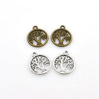 25PCS Round Tree Charms,2 Colors Available-RS1017