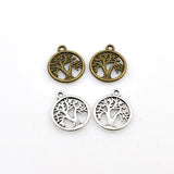 25PCS Round Tree Charms,2 Colors Available-RS1017