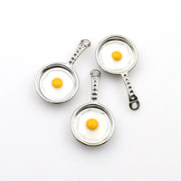 4PCS Enamel Fried Egg Charms-RS1178